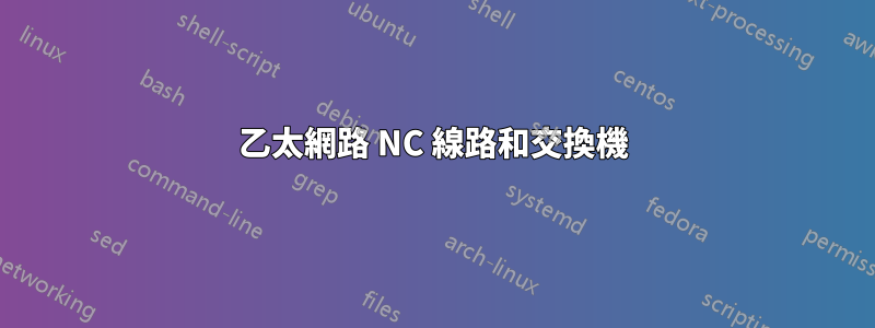 乙太網路 NC 線路和交換機