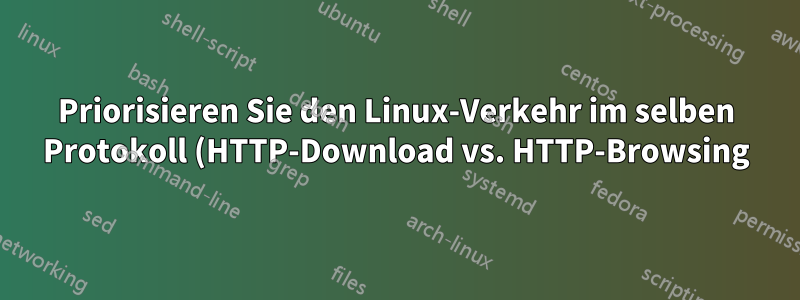 Priorisieren Sie den Linux-Verkehr im selben Protokoll (HTTP-Download vs. HTTP-Browsing) mit htb/tc