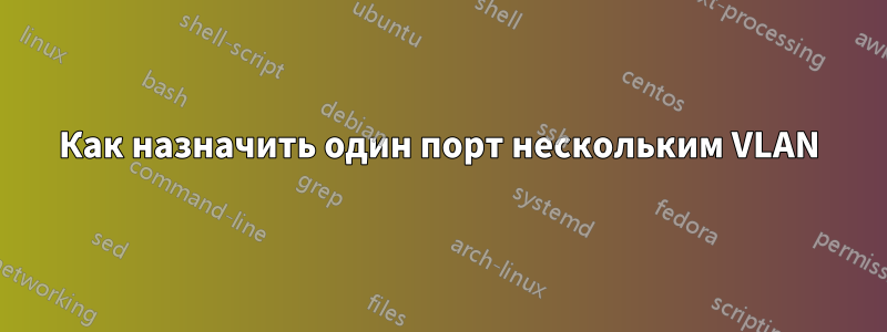 Как назначить один порт нескольким VLAN