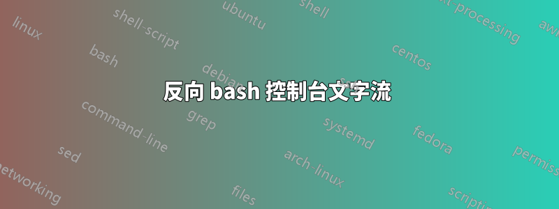 反向 bash 控制台文字流