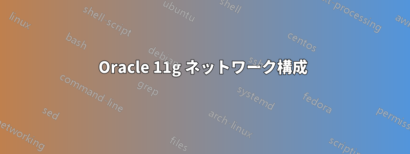 Oracle 11g ネットワーク構成