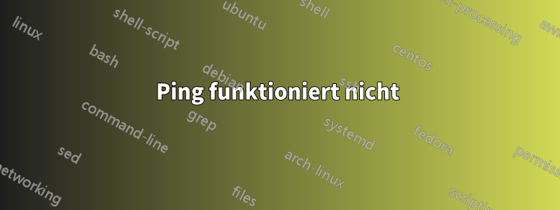 Ping funktioniert nicht