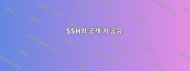 SSH와 공개 키 공유