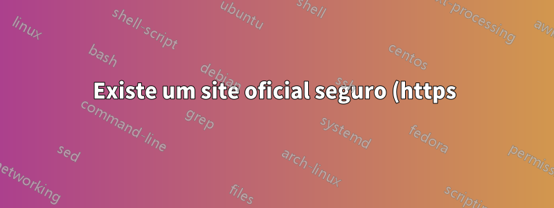 Existe um site oficial seguro (https) para hashes iso do CentOS?