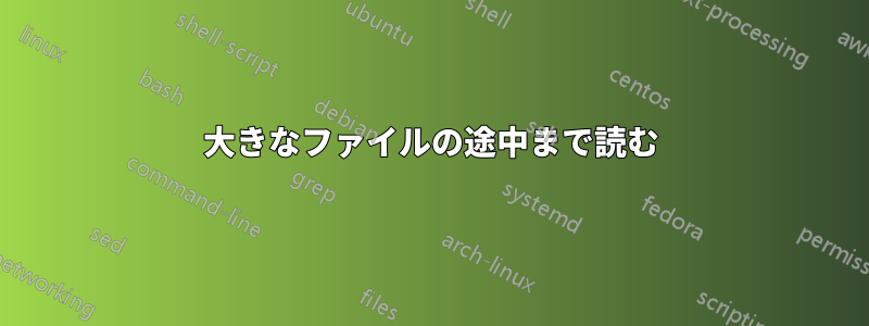 大きなファイルの途中まで読む