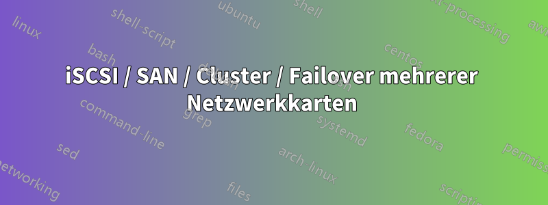 iSCSI / SAN / Cluster / Failover mehrerer Netzwerkkarten
