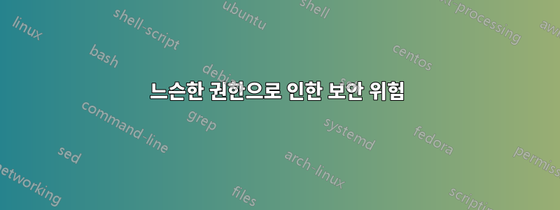 느슨한 권한으로 인한 보안 위험