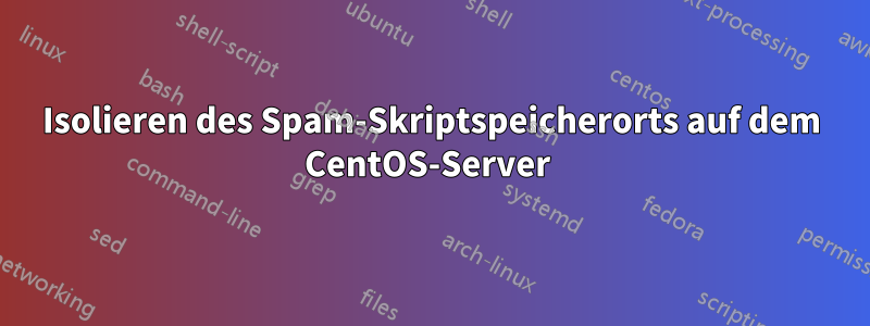 Isolieren des Spam-Skriptspeicherorts auf dem CentOS-Server 