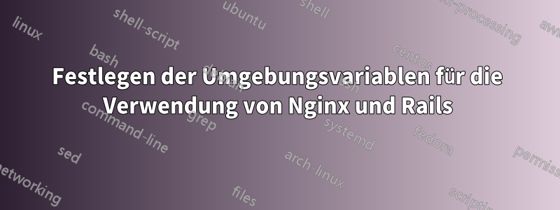 Festlegen der Umgebungsvariablen für die Verwendung von Nginx und Rails