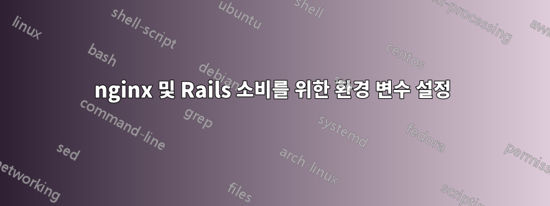 nginx 및 Rails 소비를 위한 환경 변수 설정