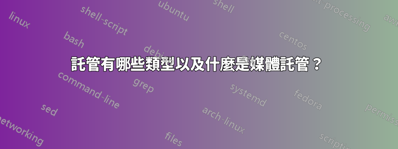 託管有哪些類型以及什麼是媒體託管？