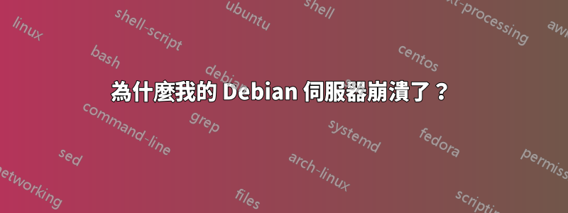 為什麼我的 Debian 伺服器崩潰了？