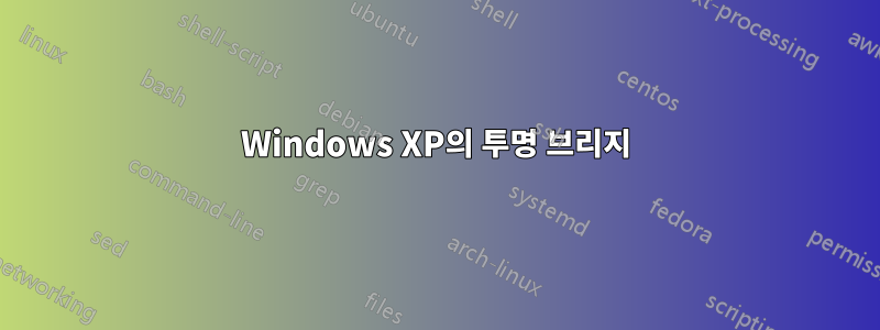 Windows XP의 투명 브리지