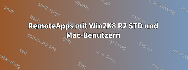 RemoteApps mit Win2K8 R2 STD und Mac-Benutzern