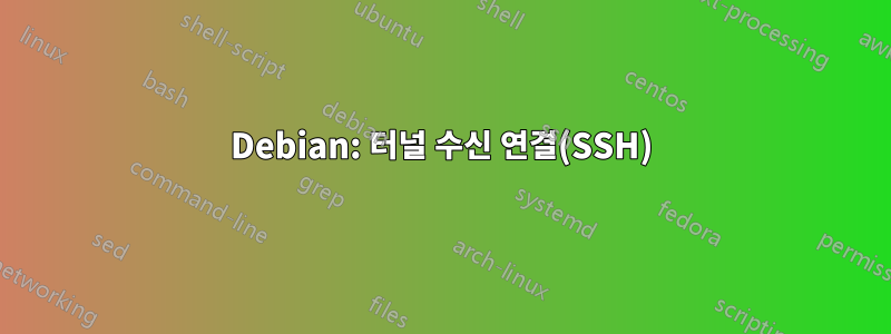 Debian: 터널 수신 연결(SSH)