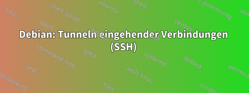 Debian: Tunneln eingehender Verbindungen (SSH)