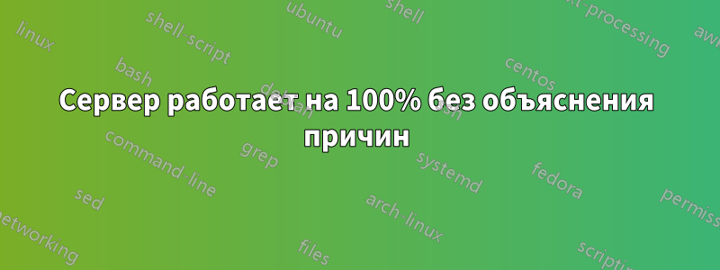Сервер работает на 100% без объяснения причин