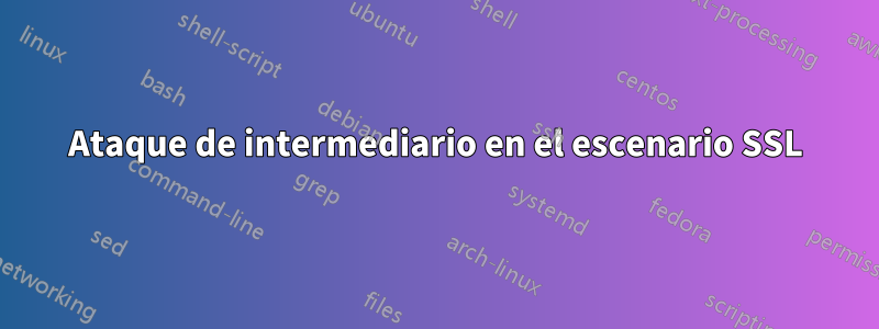 Ataque de intermediario en el escenario SSL