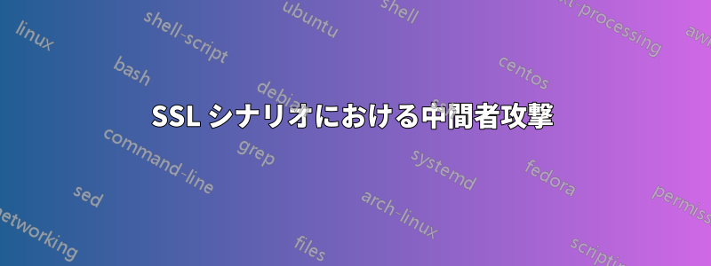 SSL シナリオにおける中間者攻撃