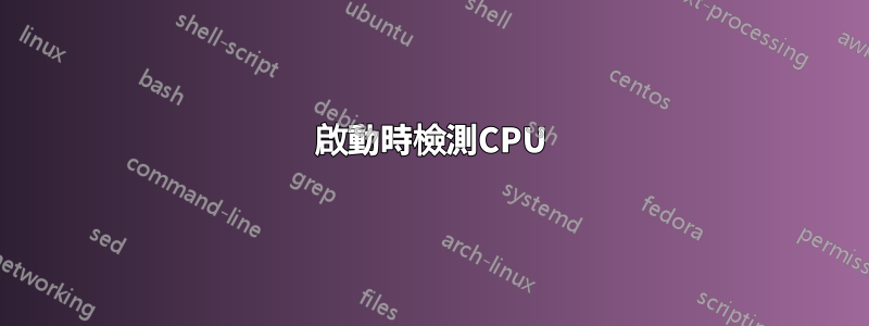 啟動時檢測CPU