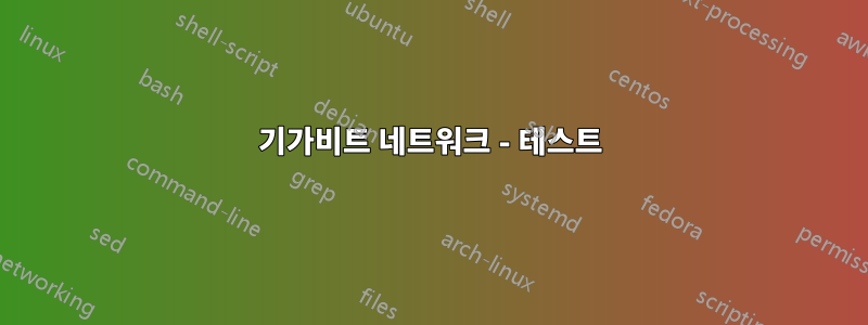기가비트 네트워크 - 테스트