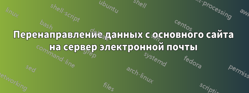 Перенаправление данных с основного сайта на сервер электронной почты
