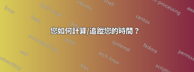 您如何計算/追蹤您的時間？ 