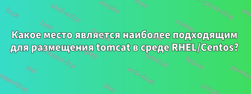 Какое место является наиболее подходящим для размещения tomcat в среде RHEL/Centos?