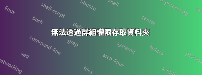 無法透過群組權限存取資料夾