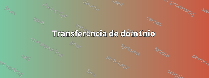 Transferência de domínio
