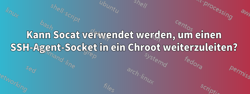 Kann Socat verwendet werden, um einen SSH-Agent-Socket in ein Chroot weiterzuleiten?