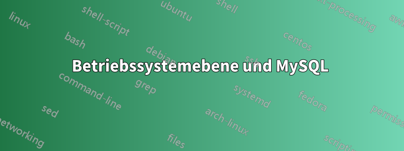 Betriebssystemebene und MySQL