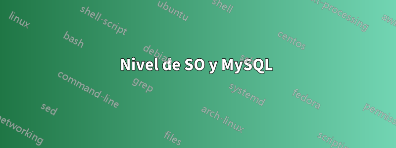 Nivel de SO y MySQL