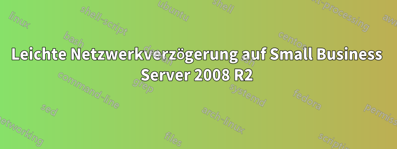 Leichte Netzwerkverzögerung auf Small Business Server 2008 R2