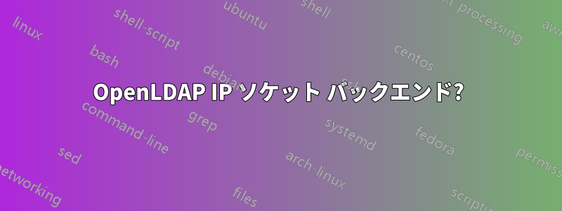 OpenLDAP IP ソケット バックエンド?