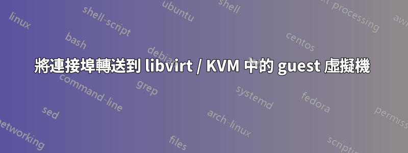 將連接埠轉送到 libvirt / KVM 中的 guest 虛擬機