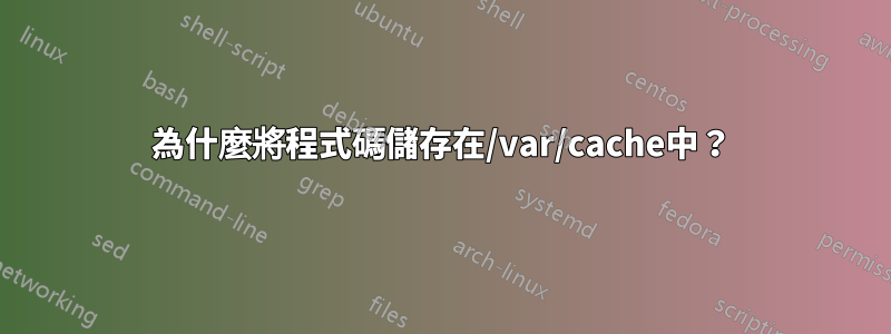 為什麼將程式碼儲存在/var/cache中？