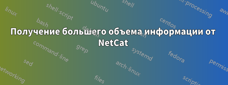 Получение большего объема информации от NetCat
