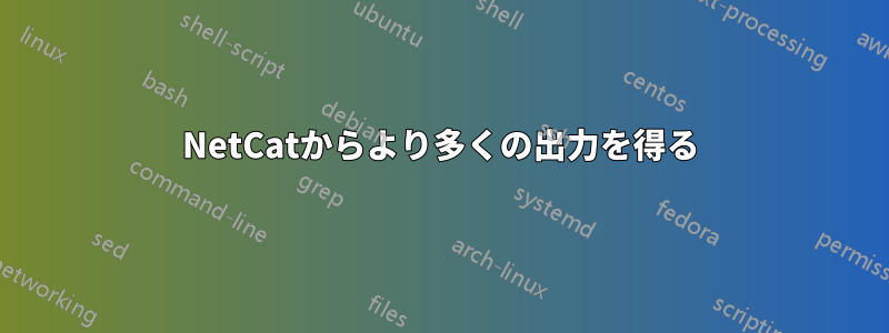NetCatからより多くの出力を得る
