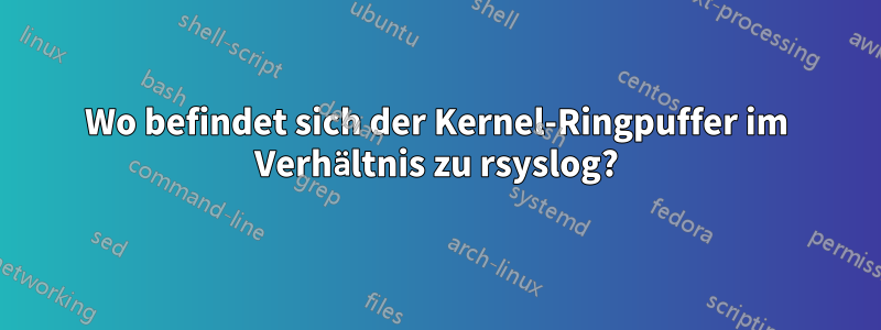 Wo befindet sich der Kernel-Ringpuffer im Verhältnis zu rsyslog?
