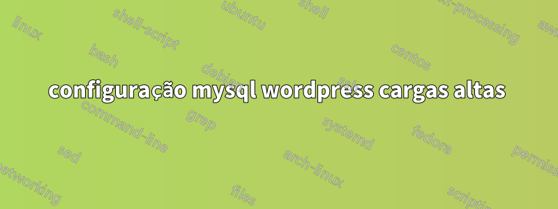 configuração mysql wordpress cargas altas