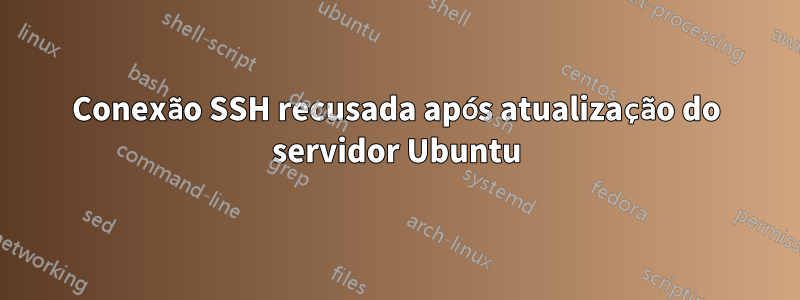 Conexão SSH recusada após atualização do servidor Ubuntu