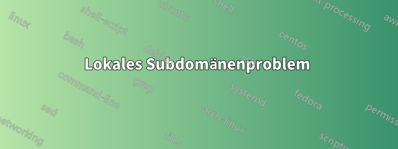 Lokales Subdomänenproblem