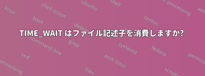TIME_WAIT はファイル記述子を消費しますか?