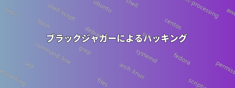 ブラックジャガーによるハッキング