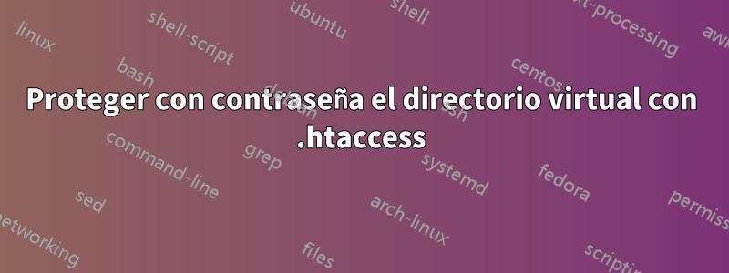 Proteger con contraseña el directorio virtual con .htaccess