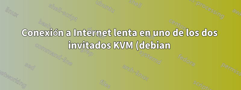 Conexión a Internet lenta en uno de los dos invitados KVM (debian)