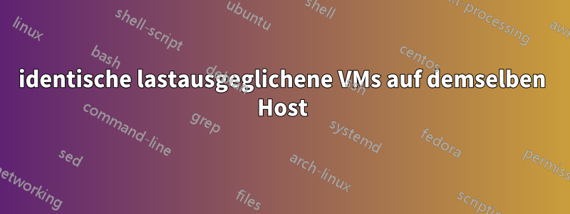 identische lastausgeglichene VMs auf demselben Host