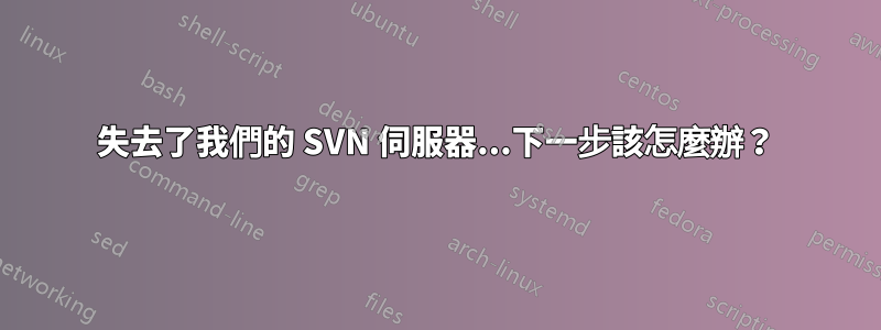 失去了我們的 SVN 伺服器...下一步該怎麼辦？