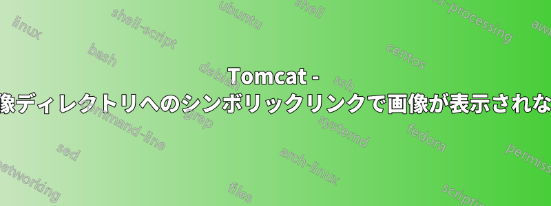 Tomcat - 画像ディレクトリへのシンボリックリンクで画像が表示されない